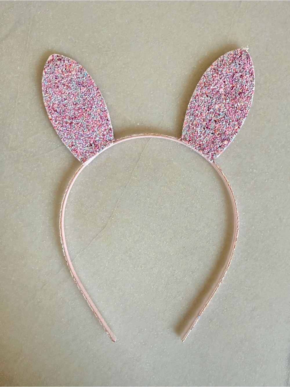 J.Crew Crewcuts Girls Glitter Bunny Ear Headband Pink Easter OS – 2 available - Picture 3 of 6